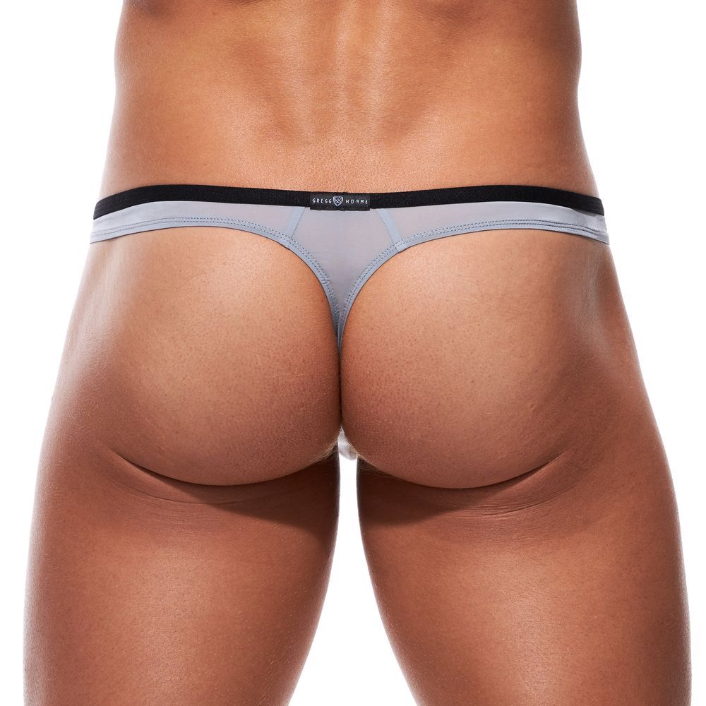 Silver Voyeur Thong