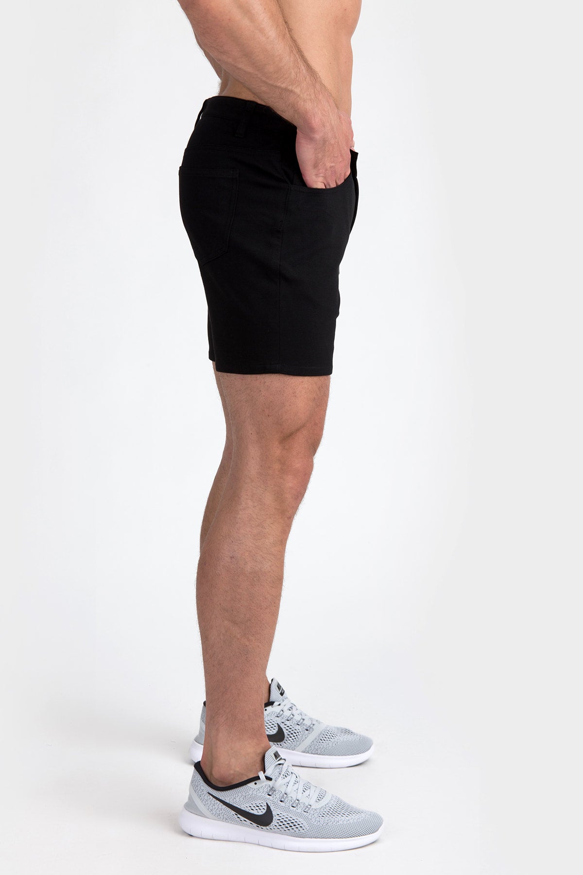 Black 5" Stretch Knit Short