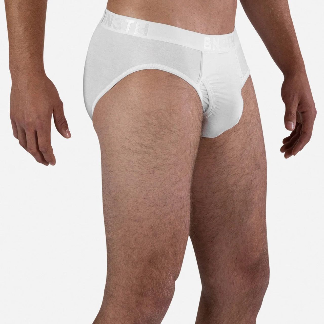 White Brief With Fly