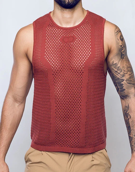 Burnt Brown Amalfi Knit Tank