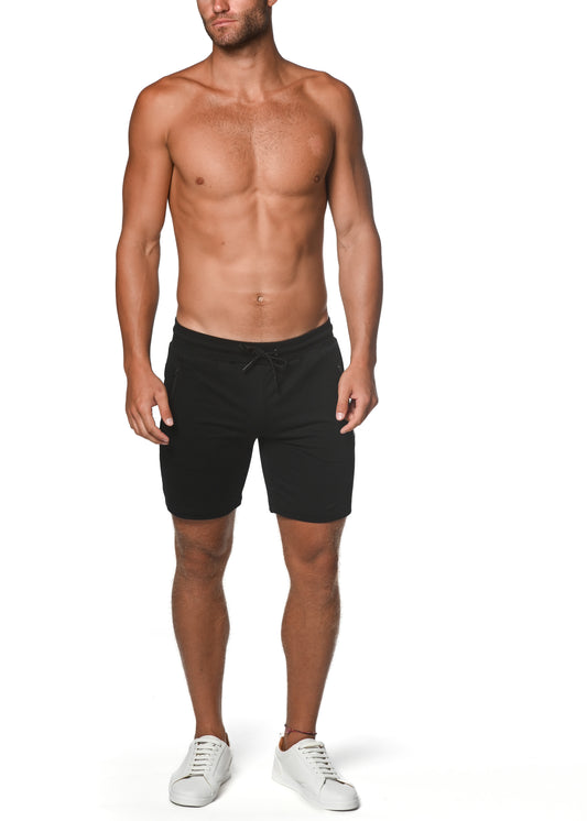 Black Fleece Flex Cotton Stretch Short