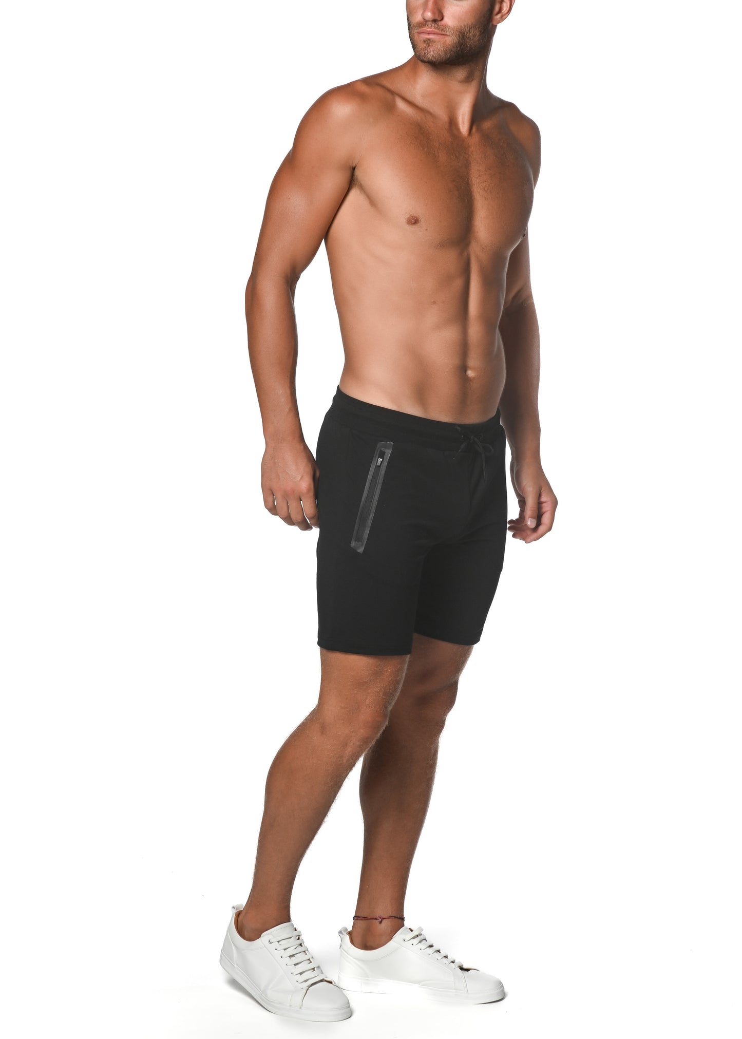 Black Fleece Flex Cotton Stretch Short