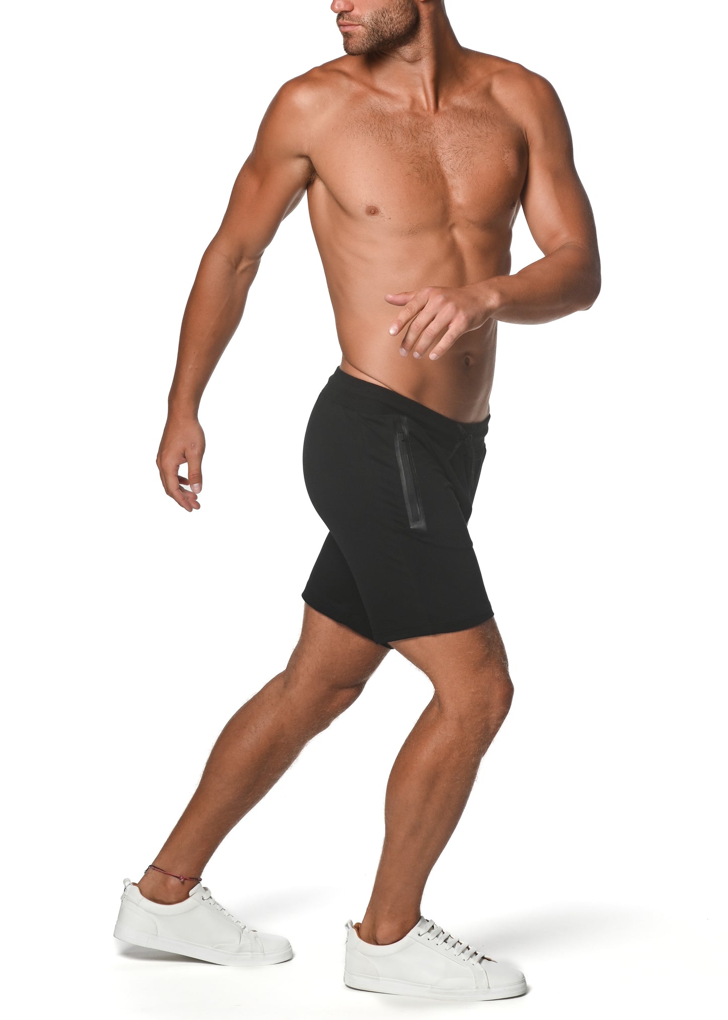 Black Fleece Flex Cotton Stretch Short