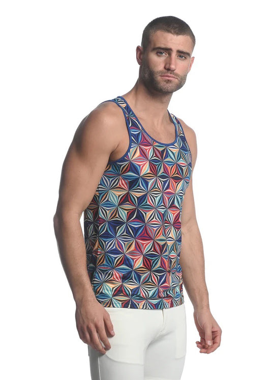 Abstract Stretch Mesh Tank