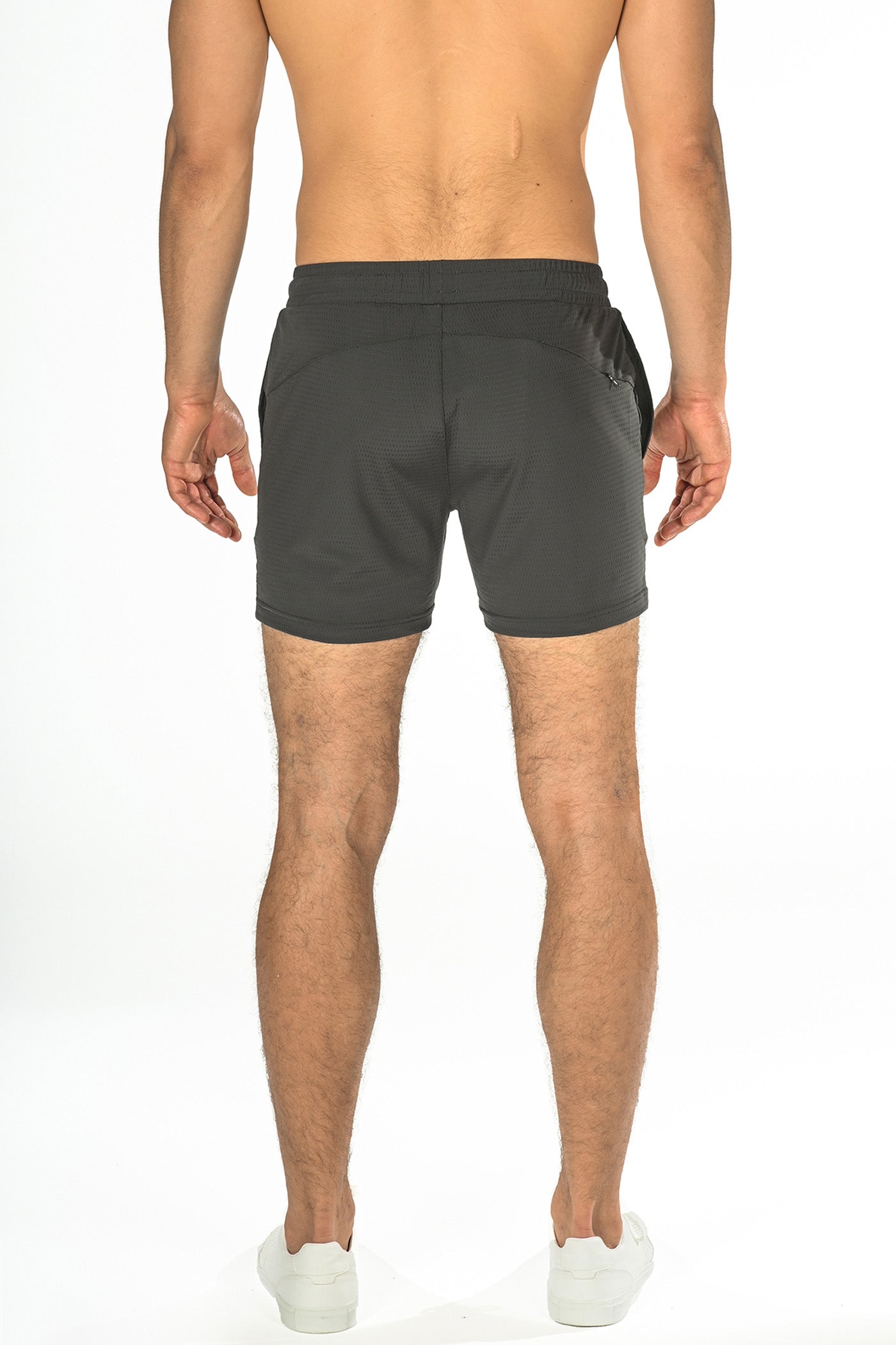 Charcoal Textured Stretch Performance Short