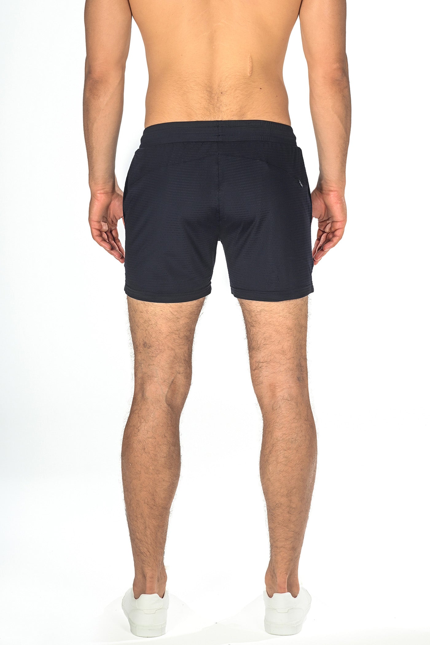 Navy Textured Stretch Performance Short