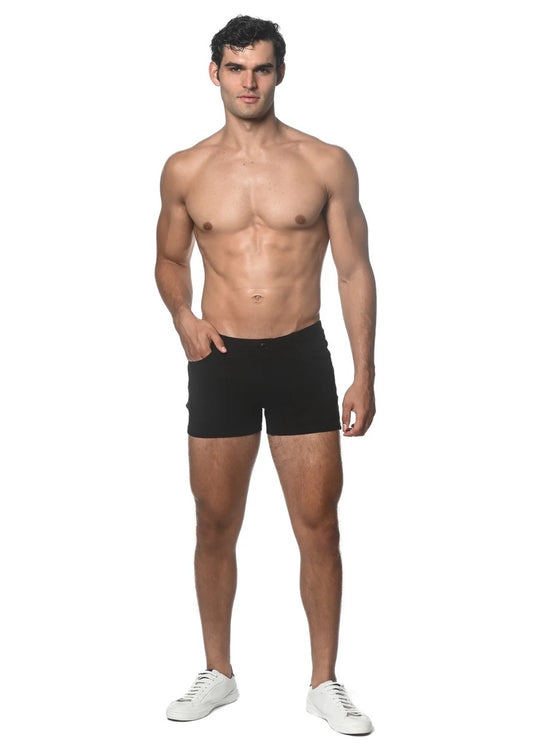 Black 3" Stretch Knit Short