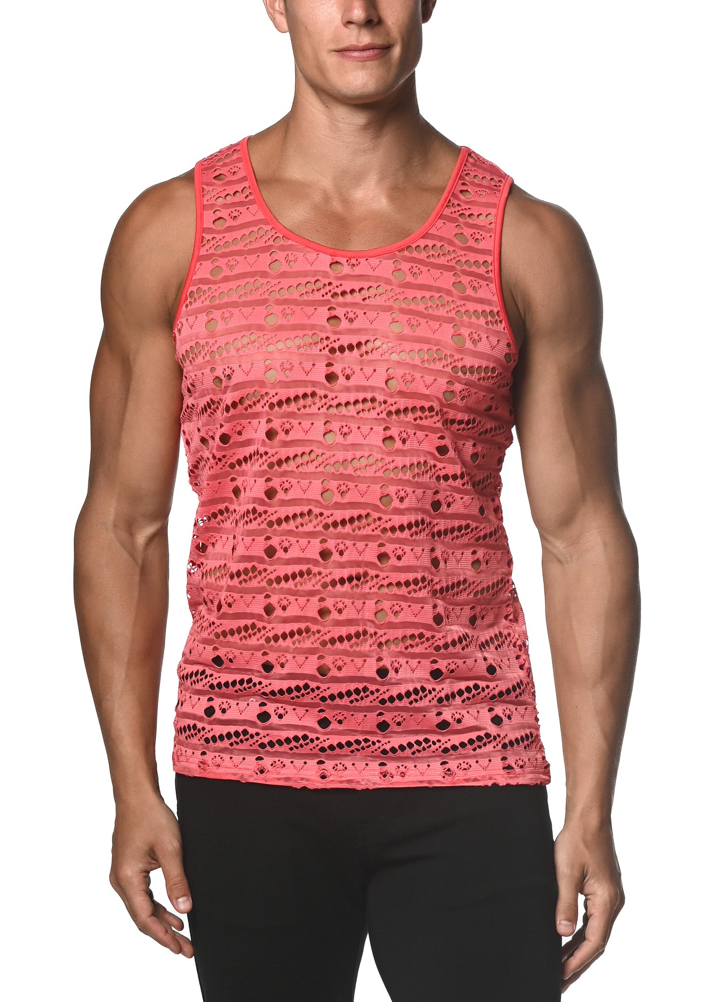 Pink Dash Dot Tank