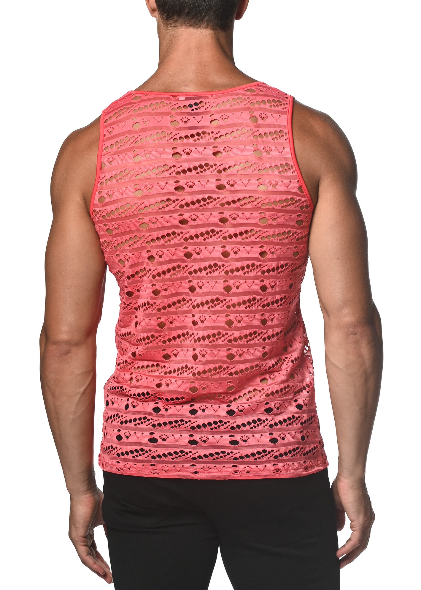 Pink Dash Dot Tank