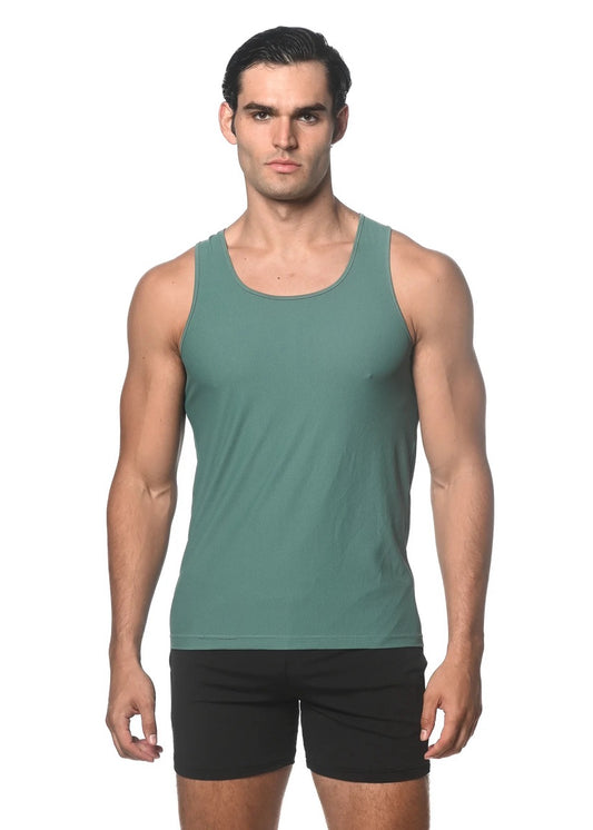 Ocean Textured Stretch Mesh Performance Tank