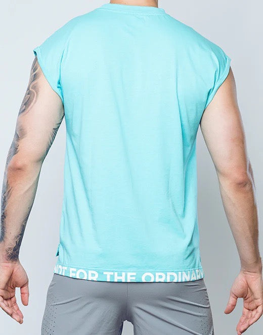 Turquoise Wide-Cut Tank