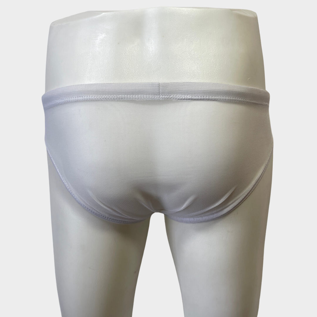 White Sheer Swim Brief - Final Sale